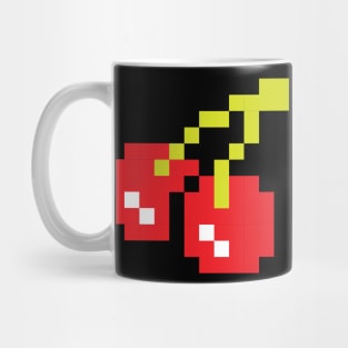 Pixel Cherries 80s Funny Video Game Mug